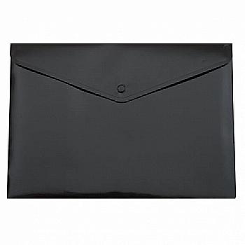 Папка-конверт А5 на кнопці, чорна ВМ 3935-01