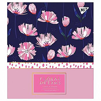 Тетрадь 18 кл YES "Floral dreams", 765182
