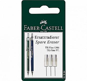 Гумка змінна до механічного олівця TK-Fine, 3шт, 131594, Faber-Castell Гумка змінна до механічного олівця TK-Fine, 3шт, 131594, Faber-Castell