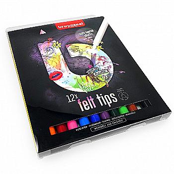 Набор фломастеров Felt Tips Light, 12цв., Bruynzeel Набор фломастеров Felt Tips Light, 12цв., Bruynzeel