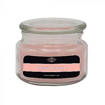 Аромасвечка в стеклянной банке Scentchips Фрезия и Личи 240 г/50 ч. горения, 255109 Аромасвечка в стеклянной банке Scentchips Фрезия и Личи 240 г/50 ч. горения, 255109