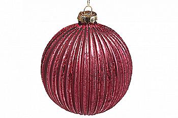 Куля ялинкова 10 см, винний, NY15-451