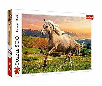 Пазл "500" - Галопом на заході сонця, Trefl, 37396 Пазл "500" - Галопом на заході сонця, Trefl, 37396