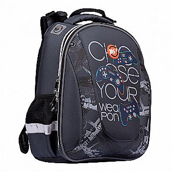 Рюкзак шкільний YES H-28 "Game", сірий, 557857 Рюкзак шкільний YES H-28 "Game", сірий, 557857