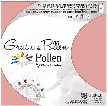 Заготовка д/открыток сложенная зернистая Pollen 105*210 мм/210 г, Coral powder/Коралова пудра, 23534C Заготовка д/открыток сложенная зернистая Pollen 105*210 мм/210 г, Coral powder/Коралова пудра, 23534C
