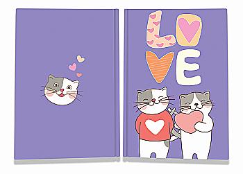 Блокнот А5 "Sweet love note" cats, 904341, TM Profiplan  Блокнот А5 "Sweet love note" cats, 904341, TM Profiplan