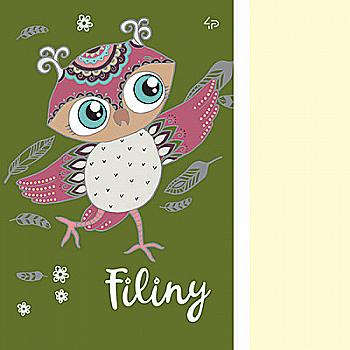 Блокнот A6 "Filiny" olive, 903733, TM Profiplan Блокнот A6 "Filiny" olive, 903733, TM Profiplan