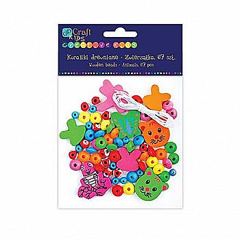 Креативний набір Намисто дерев`яне - Тварини, 67шт., KSKO-005 DpCraft Креативний набір Намисто дерев`яне - Тварини, 67шт., KSKO-005 DpCraft