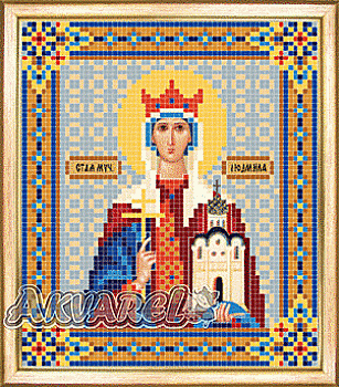 Схема для вышивания бисером иконы СБИ-022 "Людмила" 12*14 см ТМ "Чарівна мить"