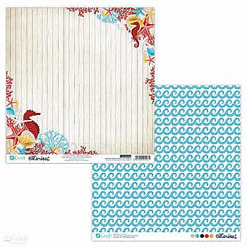 Папір двосторонній 30,5*30,5 см Морський 06, PYDU-009-P06 DpCraft Папір двосторонній 30,5*30,5 см Морський 06, PYDU-009-P06 DpCraft