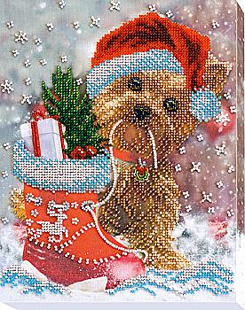 Набір для вишивки бісером "Новорічне диво", AB-557 Набір для вишивки бісером "Новорічне диво", AB-557