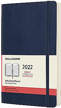 Щоденник 2022 середній, сапфір м`який, Moleskine, DSB2012DC3Y22 Щоденник 2022 середній, сапфір м`який, Moleskine, DSB2012DC3Y22
