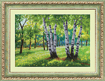 Схема для вышивания бисером СБ-065 30,5*21,5 см на авторской канве ТМ "Чарівна мить"