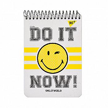 Зошит А6 96 кл. YES од.сп. Smiley world, 681391 Зошит А6 96 кл. YES од.сп. Smiley world, 681391