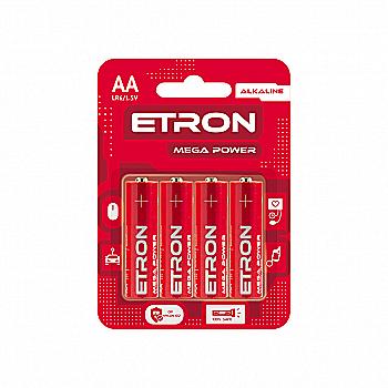 Батарейка ETRON LR06-AA-C4 1,5 V щелочная 1848 (4 шт/бл.) цена указ. за 1 шт. Батарейка ETRON LR06-AA-C4 1,5 V щелочная 1848 (4 шт/бл.) цена указ. за 1 шт.