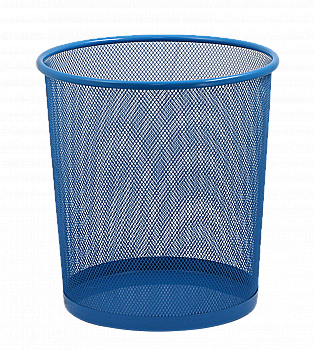 Кошик для паперів круглий 295*295*280 мм, металев, синій ZB.3126-02 Кошик для паперів круглий 295*295*280 мм, металев, синій ZB.3126-02