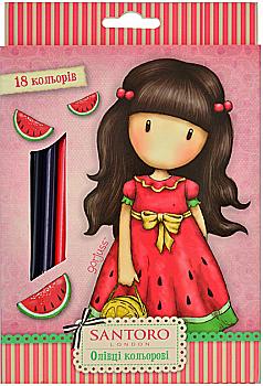 Олівці 18 кол. "Santoro Summer", 290568 Олівці 18 кол. "Santoro Summer", 290568