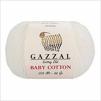 Пряжа Baby Cotton №3410 молочний бавовна 60% акрил 40% 50гр 165 м Пряжа Baby Cotton №3410 молочний бавовна 60% акрил 40% 50гр 165 м