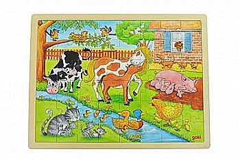 Пазл дерев`яний Goki Життя на фермі, 57745 Пазл дерев`яний Goki Життя на фермі, 57745