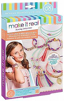 Набір для створення шарм-браслетів "Золоте сяйво" MR1207, Make it Real Набір для створення шарм-браслетів "Золоте сяйво" MR1207, Make it Real
