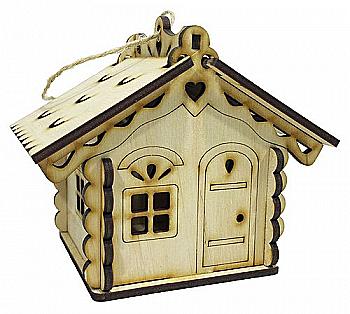 Фанера Будиночок № 1 скринька 12*8,2*10 см, F-0103 Фанера Будиночок № 1 скринька 12*8,2*10 см, F-0103