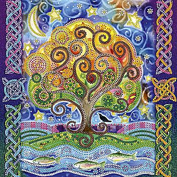 Схема для вишивки бісером "У лукомор`я", AC-499 Схема для вишивки бісером "У лукомор`я", AC-499