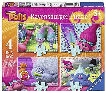 Картонні пазли 4в1 "Тролі"Ravensburger, 06864_7 Картонні пазли 4в1 "Тролі"Ravensburger, 06864_7
