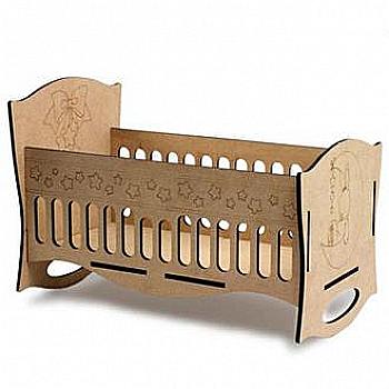 Ліжечко "Baby born 2", МДФ, 46,2*24,2*33 см, Rosa Talent