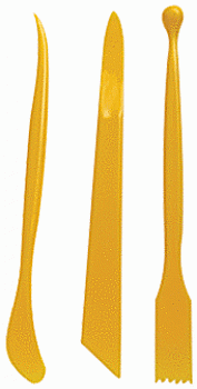 Палочки пластмасовые для лепки (3шт), ТМ "Чарівна мить" Палочки пластмасовые для лепки (3шт), ТМ "Чарівна мить"