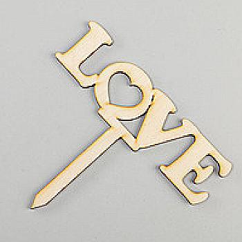 Заготівка дерев`яна Верхівка для торта "Love", ВТ18 Заготівка дерев`яна Верхівка для торта "Love", ВТ18
