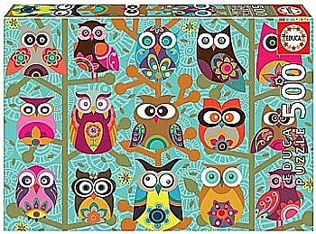 Пазл "500" - Сови, Educa, 19006 Пазл "500" - Сови, Educa, 19006