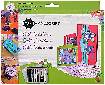 Креативный набор для каллиграфии Calli-Creations (маркеры + заготовки для открыток), MC170-CRE Manuscript