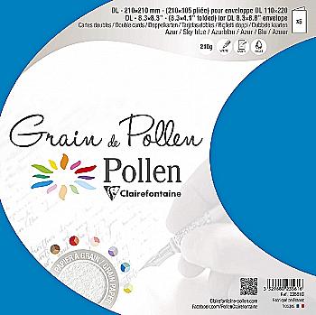 Заготовка д/открыток сложенная зернистая Pollen 105*210 мм/210 г, Sky blue/Голубое небо, 23561C Заготовка д/открыток сложенная зернистая Pollen 105*210 мм/210 г, Sky blue/Голубое небо, 23561C