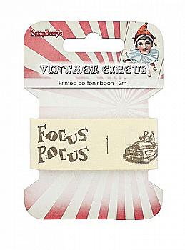 Стрічка декоративна Старий цирк, 25мм, 2м, SCB390416