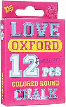 Мел цветной 24 шт,квадратная "Oxford", 400330