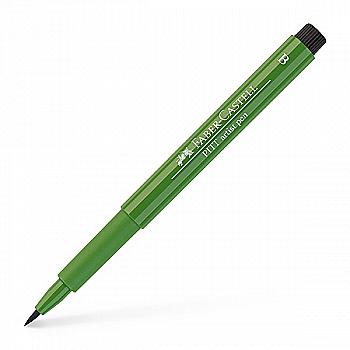 Ручка капиллярная PITT Brush Artist Pen 167 зелёно-оливковый, 167467 Faber-Castell Ручка капиллярная PITT Brush Artist Pen 167 зелёно-оливковый, 167467 Faber-Castell