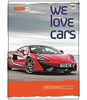 Зошит А5 80 кл. YES дв.сп. We love cars (4353) Зошит А5 80 кл. YES дв.сп. We love cars (4353)