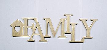 Заготовка Слово "Family", 0371
