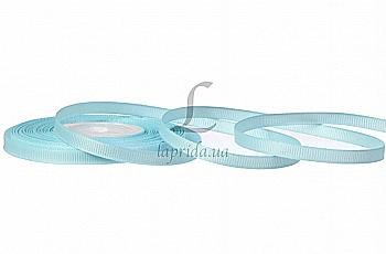 Стрічка репсова 0,6 cм-18 м, GX-11, небесна
