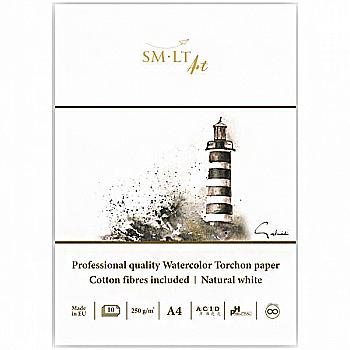 Склейка для акварелі Pro Create Torchon А4, 250 г/м², 10 арк, Smiltainis Склейка для акварелі Pro Create Torchon А4, 250 г/м², 10 арк, Smiltainis