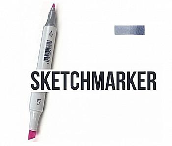 Маркер SKETCHMARKER, 2 пера: долото и тонкое, Cool Gray 4 - Прохладный серый 4, SM-CG4 Маркер SKETCHMARKER, 2 пера: долото и тонкое, Cool Gray 4 - Прохладный серый 4, SM-CG4