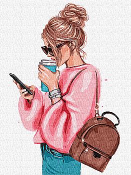 Набір для розпису по номерах 30*40 см "Міський ритм", KHO4815, ТМ "Ideyka"