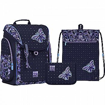 Набор Рюкзак+пенал+сумка для обуви WK 583 Butterfly, SET_WK22-583S-1 Набор Рюкзак+пенал+сумка для обуви WK 583 Butterfly, SET_WK22-583S-1