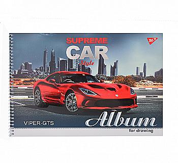 Альбом для малювання А4 30 арк. "Supreme cars" на спіралі, 130390, Yes Альбом для малювання А4 30 арк. "Supreme cars" на спіралі, 130390, Yes