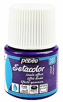 Фарба для тканини з ефектом замши Setacolor Opaque 45 мл, фіолетовий 295307 Pebeo Фарба для тканини з ефектом замши Setacolor Opaque 45 мл, фіолетовий 295307 Pebeo