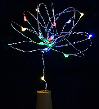 Гирлянда LED "Cork light for bottle", 15 ламп, многоцветная, 1,60 м., 801139 Гирлянда LED "Cork light for bottle", 15 ламп, многоцветная, 1,60 м., 801139