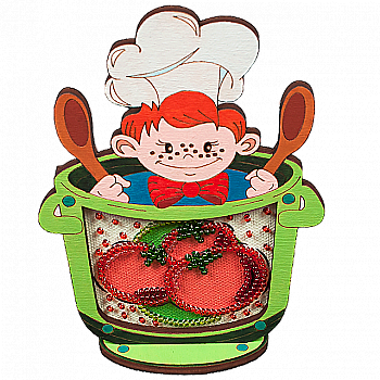 Магніт для вишивання бісером з фігурною рамкою, FLD-030