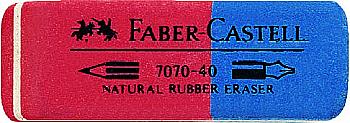 Гумка 7070-40 червоно-синя, 187040 Faber-Castell Гумка 7070-40 червоно-синя, 187040 Faber-Castell