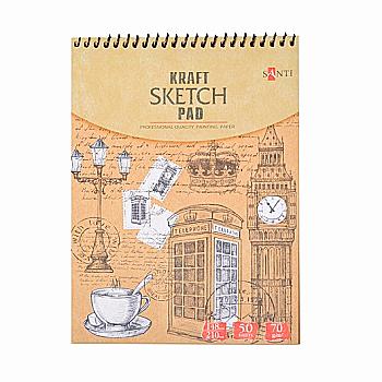 Альбом з крафтовим папером А5 50 арк, Santi, 742610