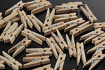 Мини декор Прищепка, дерево 3,5 см, 50 шт/уп, 5-21246